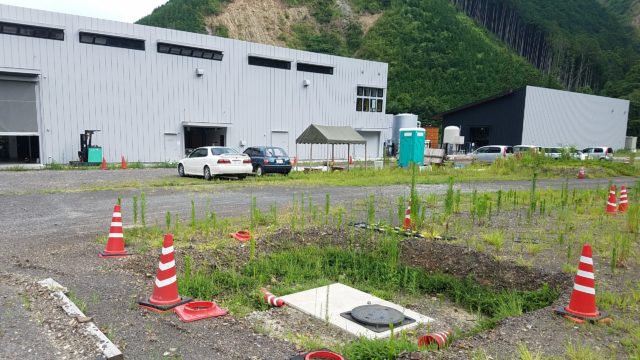 ガイアフロー静岡蒸溜所 緑化駐車場 施工前